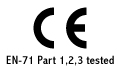 CE EN-71 Part 1,2,3 tested